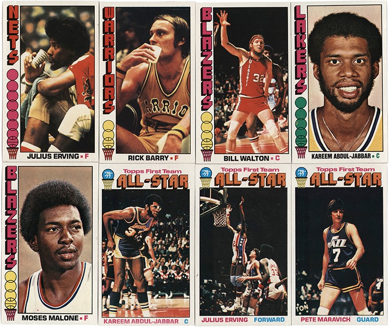Basketball Cards - 1976-1977 Topps Basketball All Star Card Collection (207)