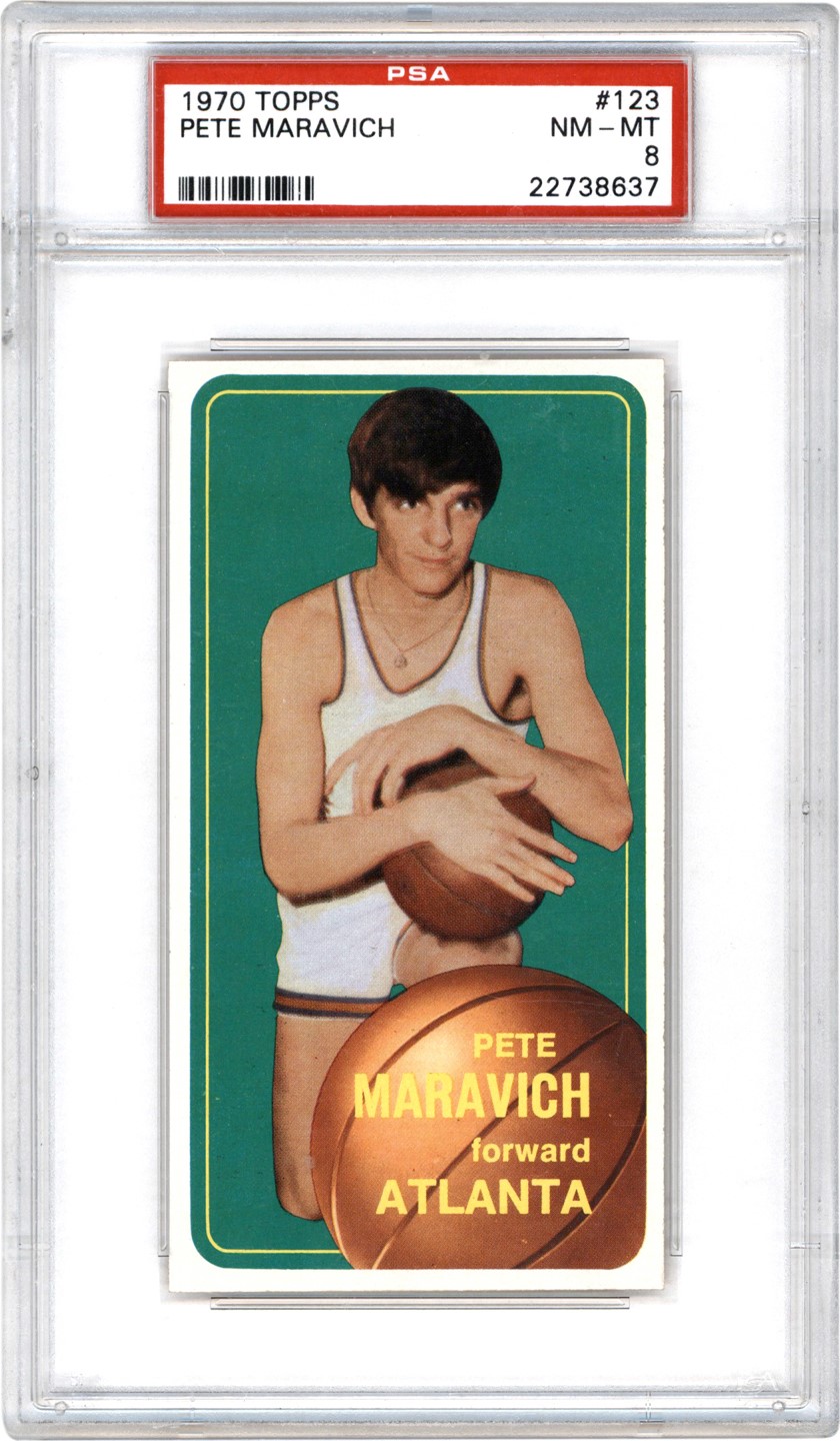 Basketball Cards - 1970 Topps #123 Pete Maravich PSA NM MT 8
