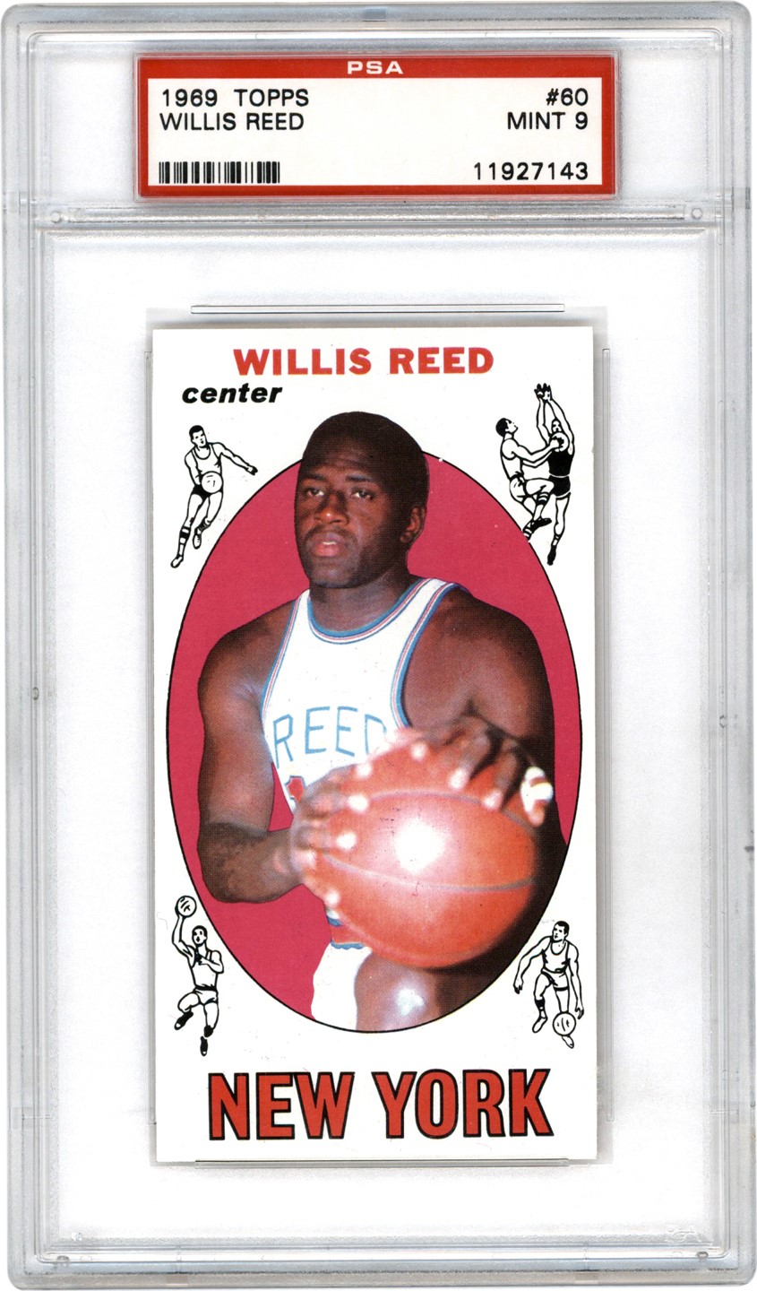 Basketball Cards - 1969 Topps #60 Willis Reed PSA MINT 9