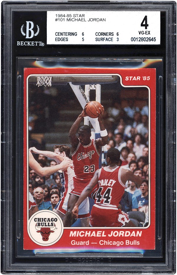 Modern Sports Cards - 1984-85 Star Basketball #101 Michael Jordan Rookie BGS VG-EX 4