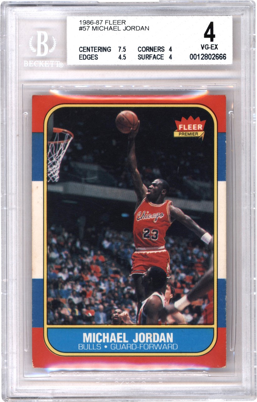 1986 Fleer #57 Michael Jordan BGS VG-EX 4