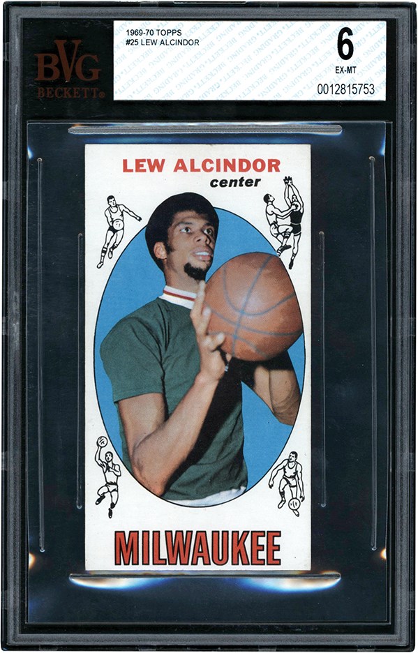 Basketball Cards - 1969 Topps #25 Lew Alcindor Rookie BVG EX-MT 6