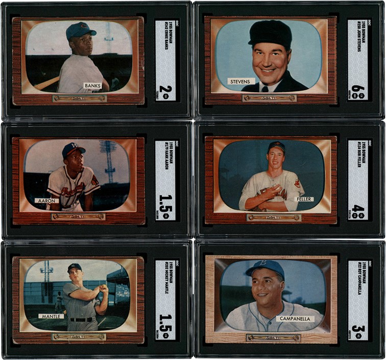 1955 Bowman Complete Set (320) with SGC Graded