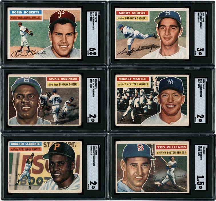 - 1956 Topps Complete Set (340) with SGC Graded