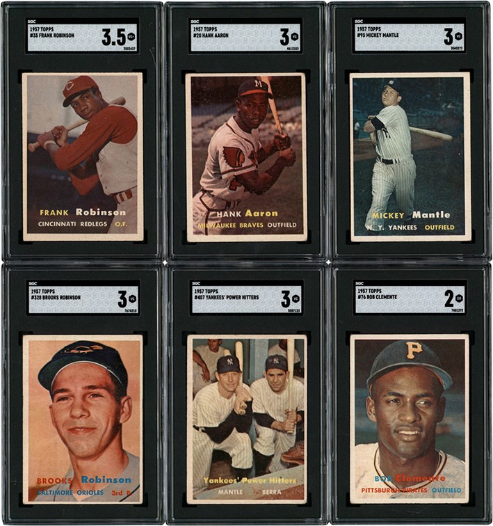 - 1957 Topps Complete Set (407) with SGC Graded