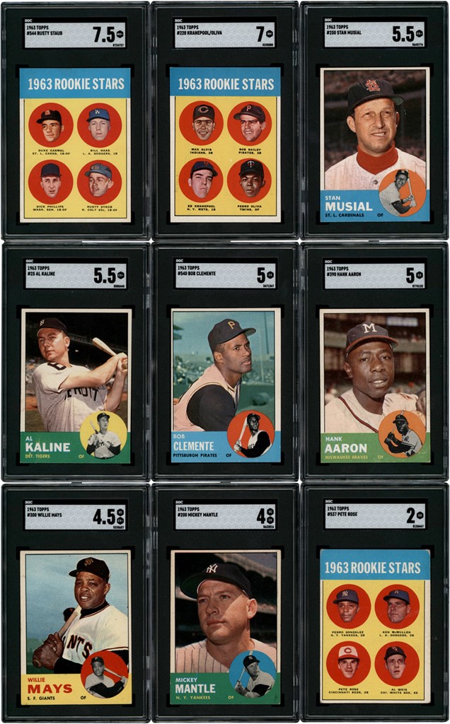 - 1963 Topps Complete Set (576) with SGC Graded