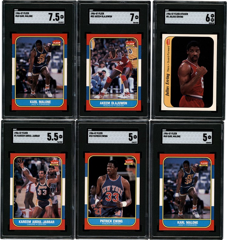Modern Sports Cards - 1986 Fleer Hall of Fame Collection with Important Rookies (6)