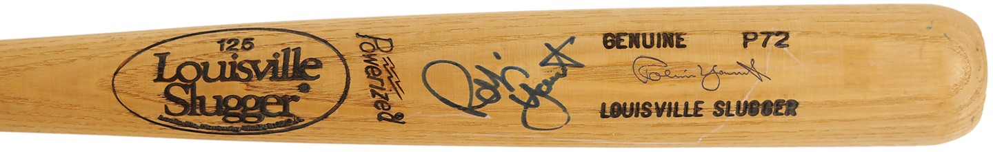 Mid 1980s Robin Yount Signed Game Used Bat