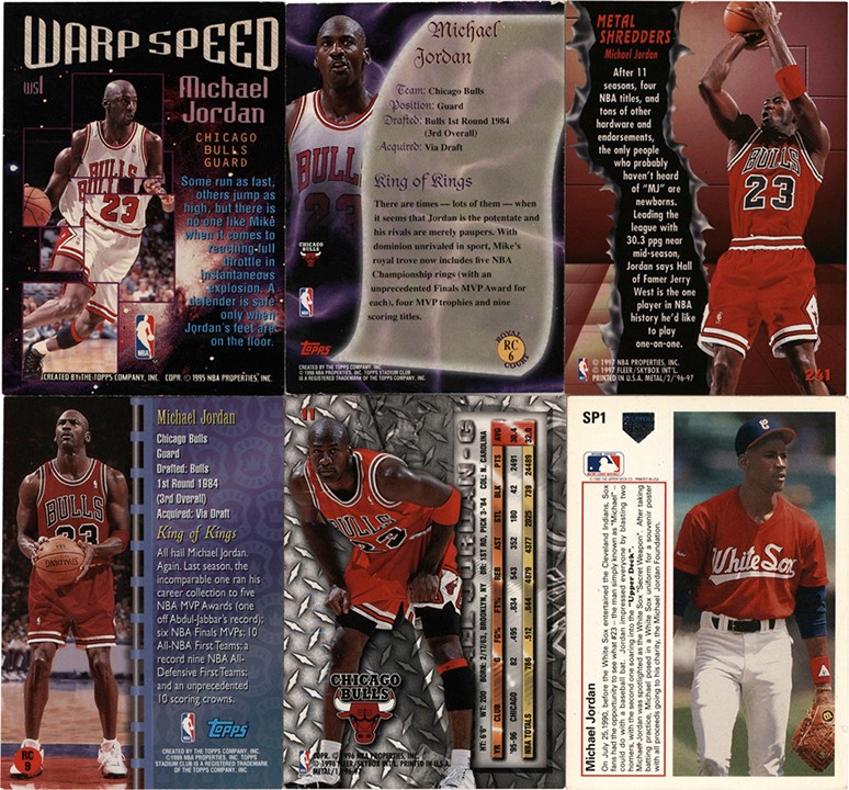 1990's Michael Jordan Trading Card Archive (315)