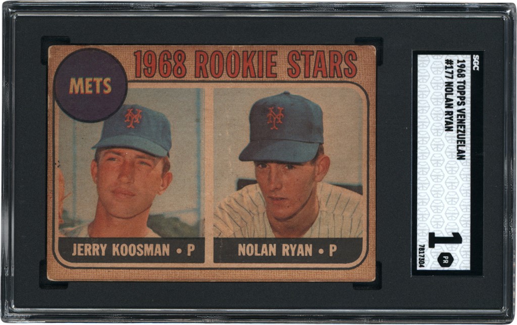 - 1968 Topps Venezuela #177 Nolan Ryan Rookie Card SGC PR 1