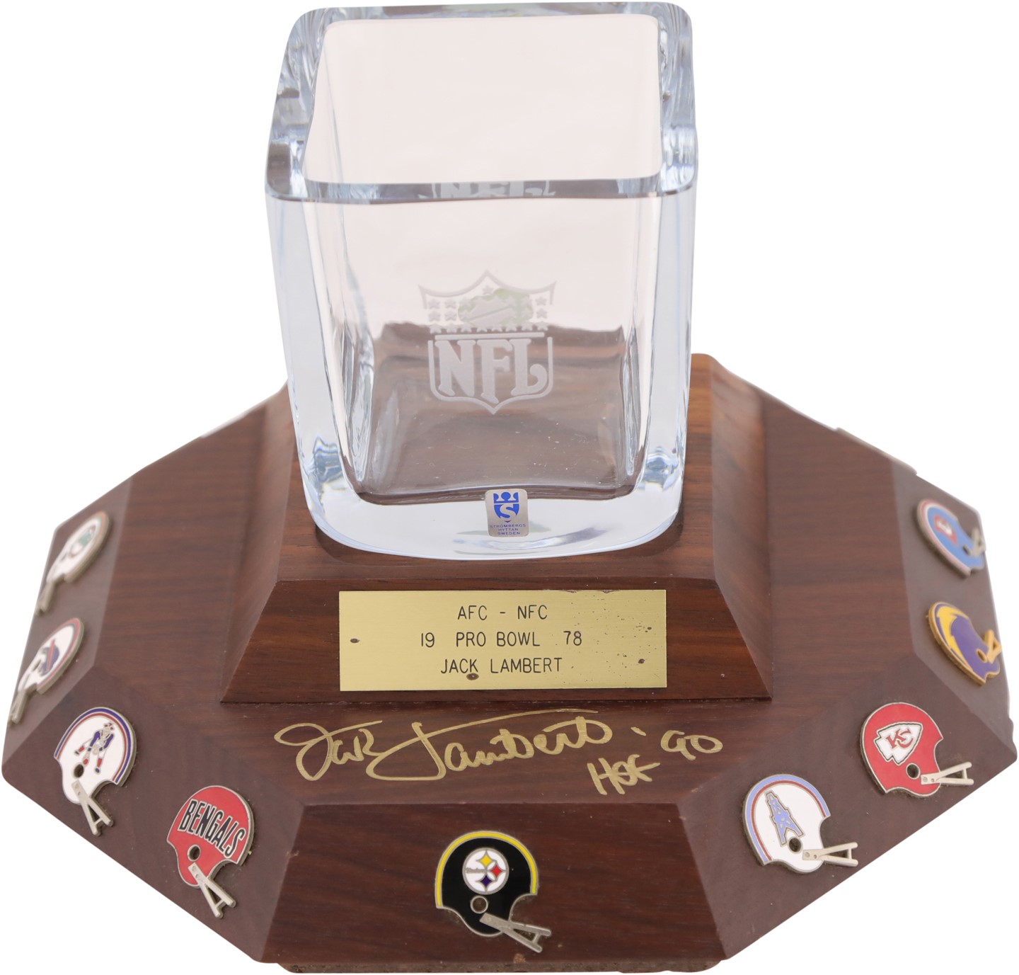 The Jack Lambert Collection - 1978 Jack Lambert NFL Pro Bowl Award