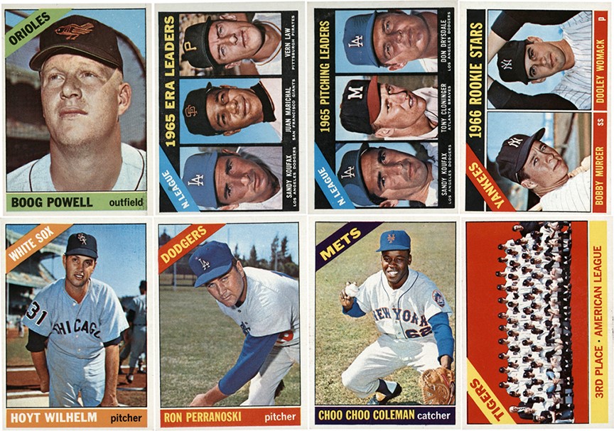Baseball and Trading Cards - 1966 & 1967 Topps Baseball Card Hoard w/ High Numbers (698)