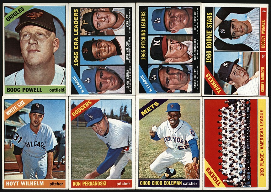 - 1966 & 1967 Topps Baseball Card Hoard w/ High Numbers (698)