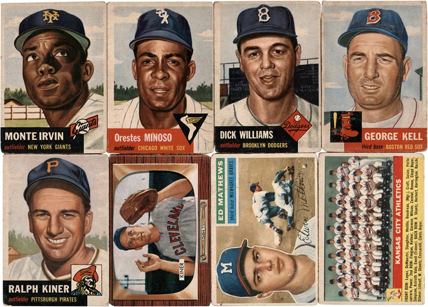 Baseball and Trading Cards - 1953-1956 Topps & Bowman Baseball Card Collection (344)