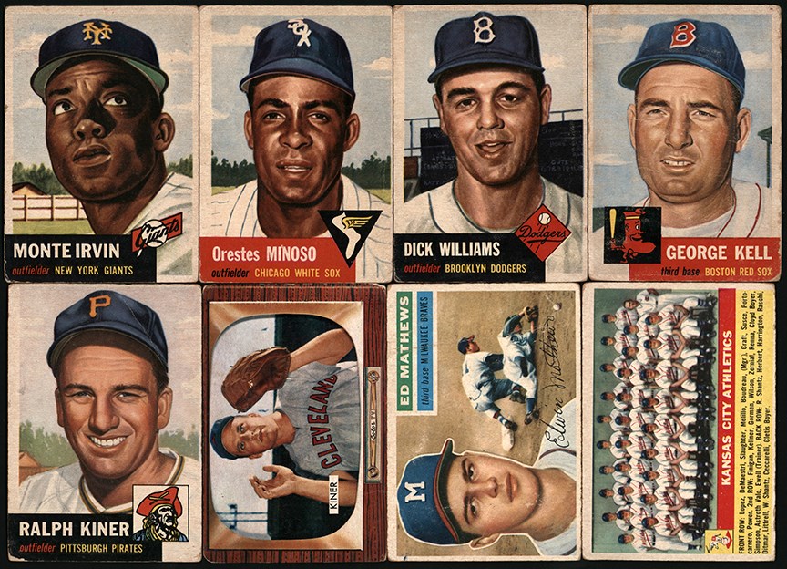 - 1953-1956 Topps & Bowman Baseball Card Collection (344)
