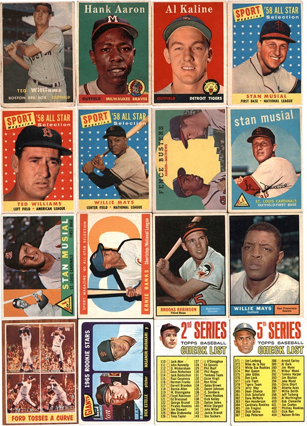 1957-1967 Topps Baseball Card Collection (868)