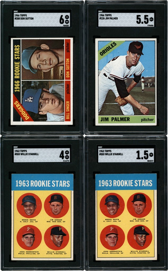 - 1963-1966 Topps Hall of Famer Iconic Rookie Collection (14) with SGC Graded