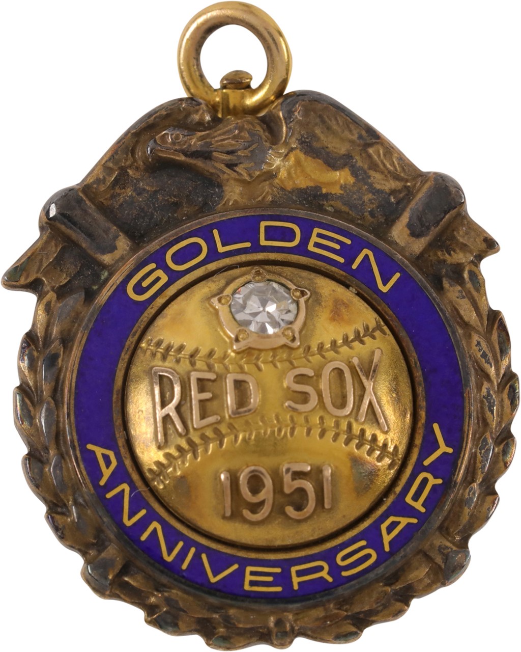 Baseball Memorabilia - 1951 Boston Red Sox Golden Anniversary Lapel Pin Presented to Billy Sullivan