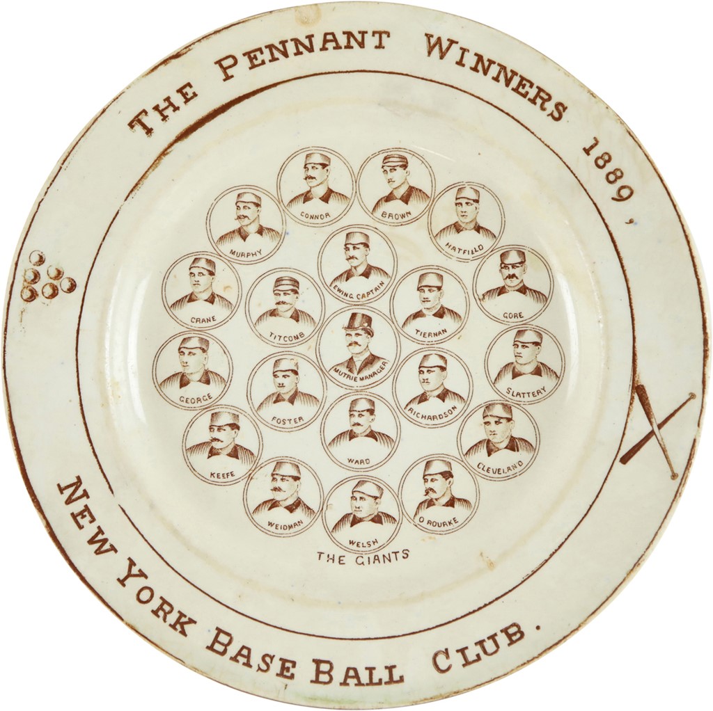 - 1889 New York Baseball Club Pennant Winners Plate