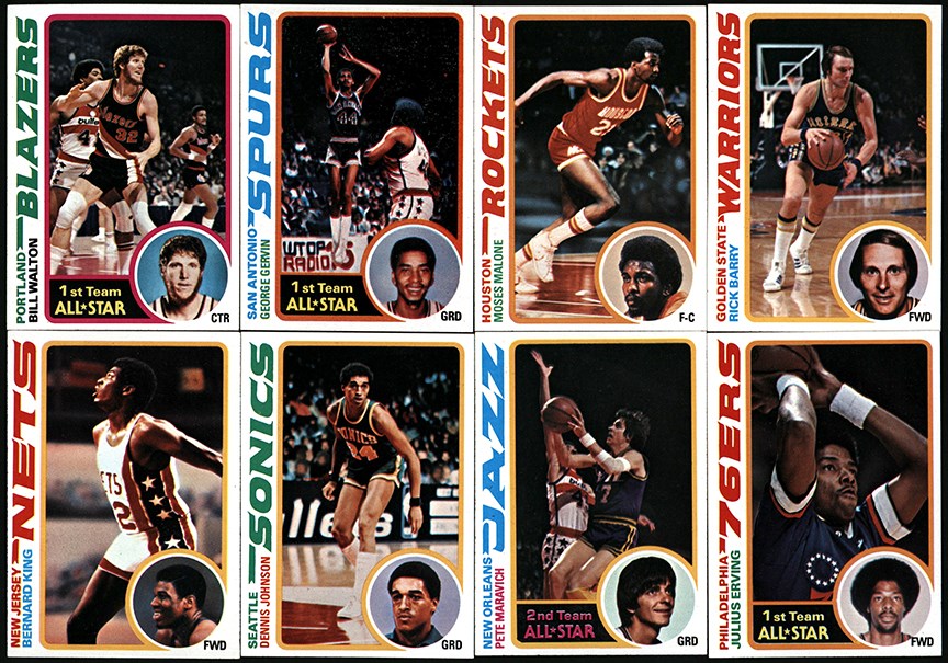 Basketball Cards - 1978-1979 Topps Basketball Complete Set (132)