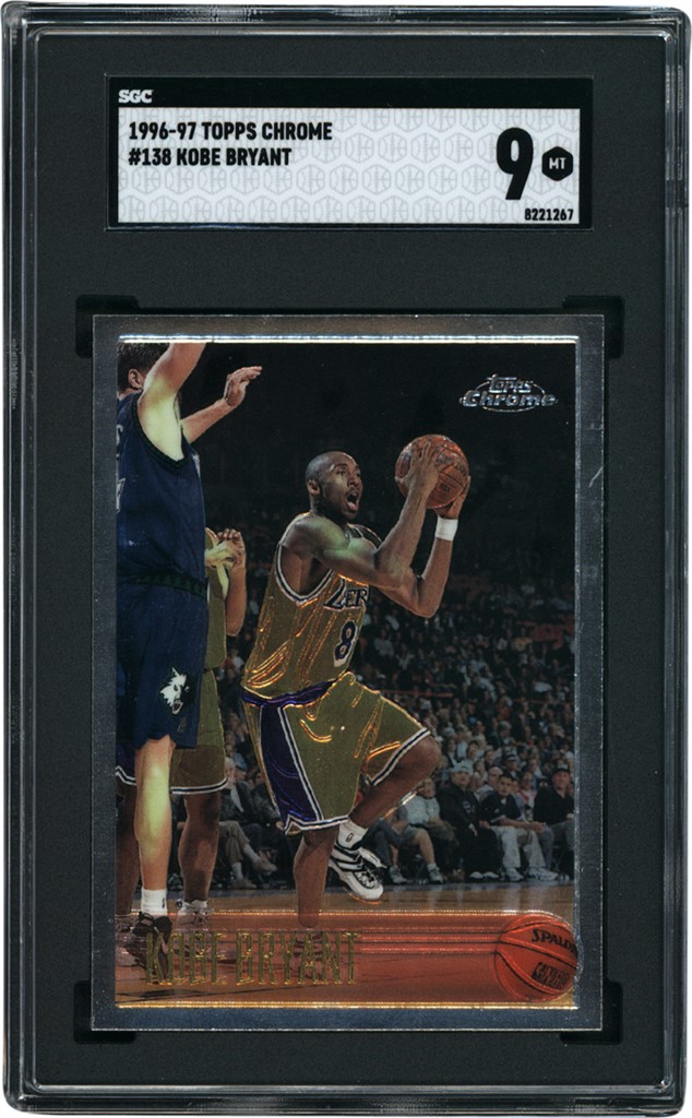 Modern Sports Cards - 1996 Topps Chrome #138 Kobe Bryant Rookie SGC MINT 9