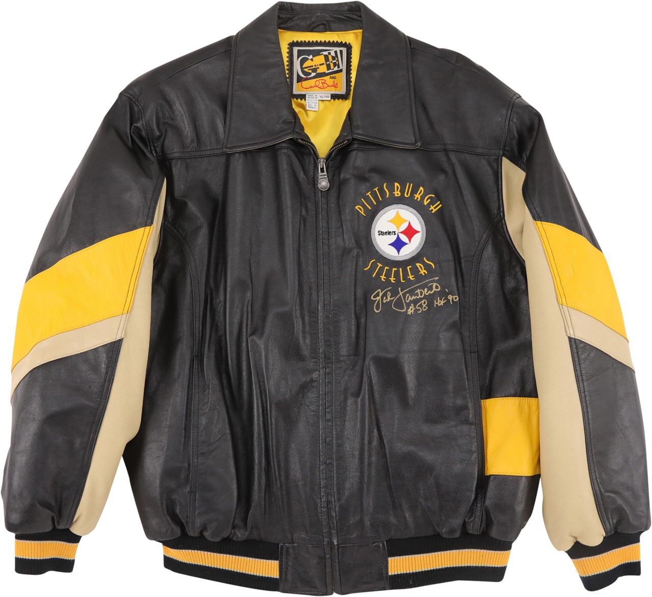 The Jack Lambert Collection - Jack Lambert Pittsburgh Steelers Leather Jacket