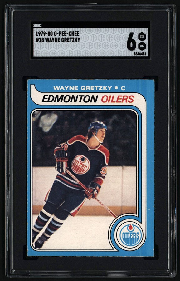 Hockey Cards - 1979 O-Pee-Chee #18 Wayne Gretzky Rookie SGC EX-MT 6