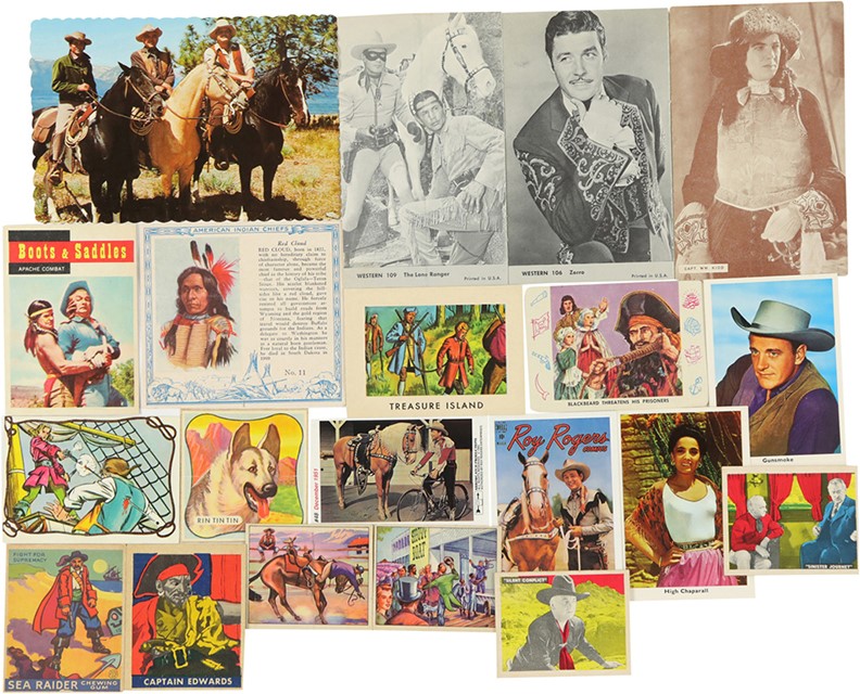 Non-Sports Cards - Eclectic Collection of 1920’s-70’s Non-Sport Cards – Pirates, Cowboys and Indians (250)