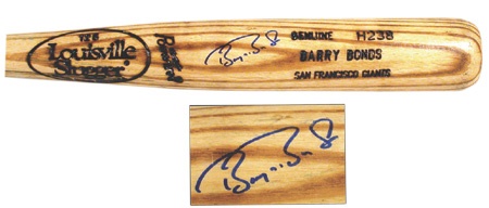 1993-97 Barry Bonds Autographed Game Used Bat (34”)