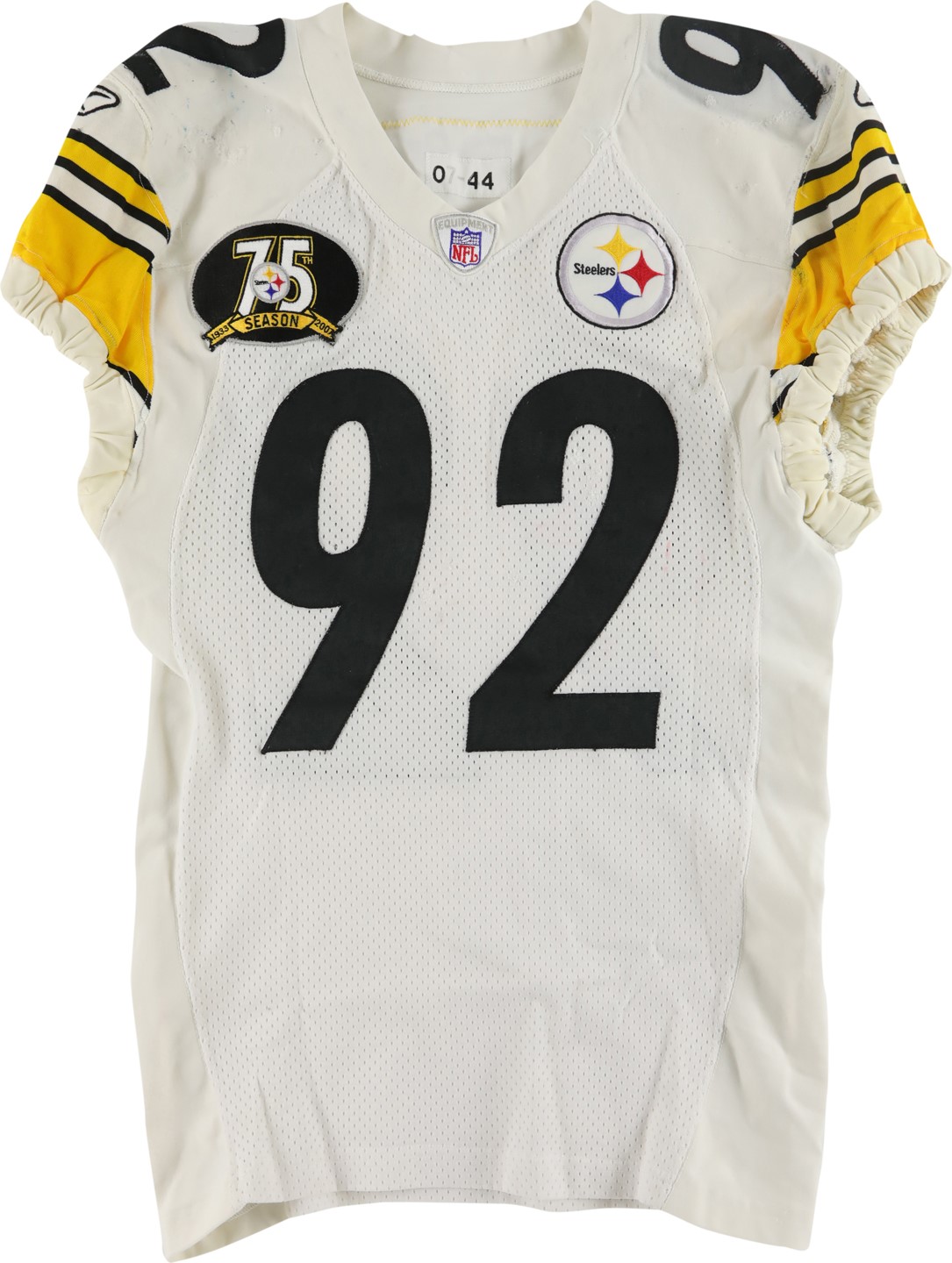 The Pittsburgh Steelers Game Worn Jersey Archive - 2007 James Harrison Pittsburgh Steelers Game Worn Jersey (Photo-Matched to Three Games)