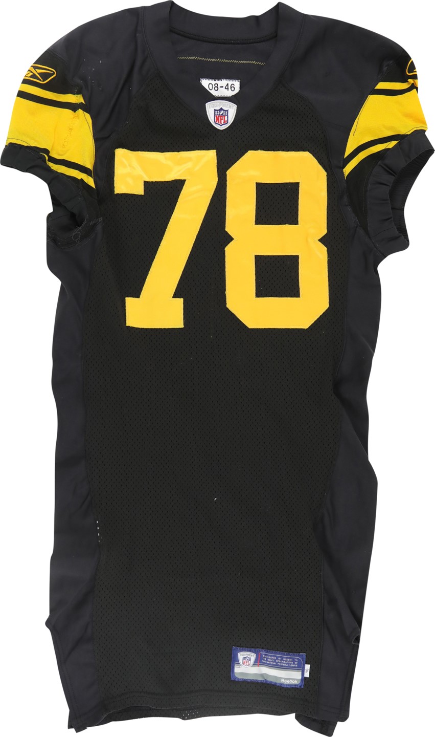 The Pittsburgh Steelers Game Worn Jersey Archive - 2011 Max Starks Pittsburgh Steelers Game Worn Jersey (Photo-Matched)