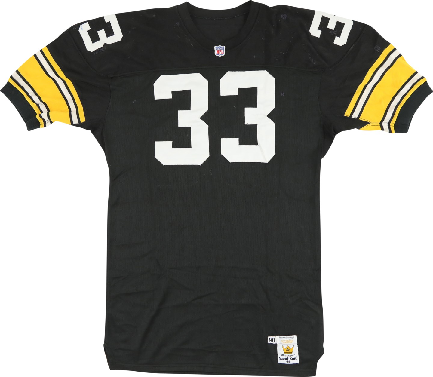 The Pittsburgh Steelers Game Worn Jersey Archive - 1990 Merril Hoge Pittsburgh Steelers Game Worn Jersey (Photo-Matched)