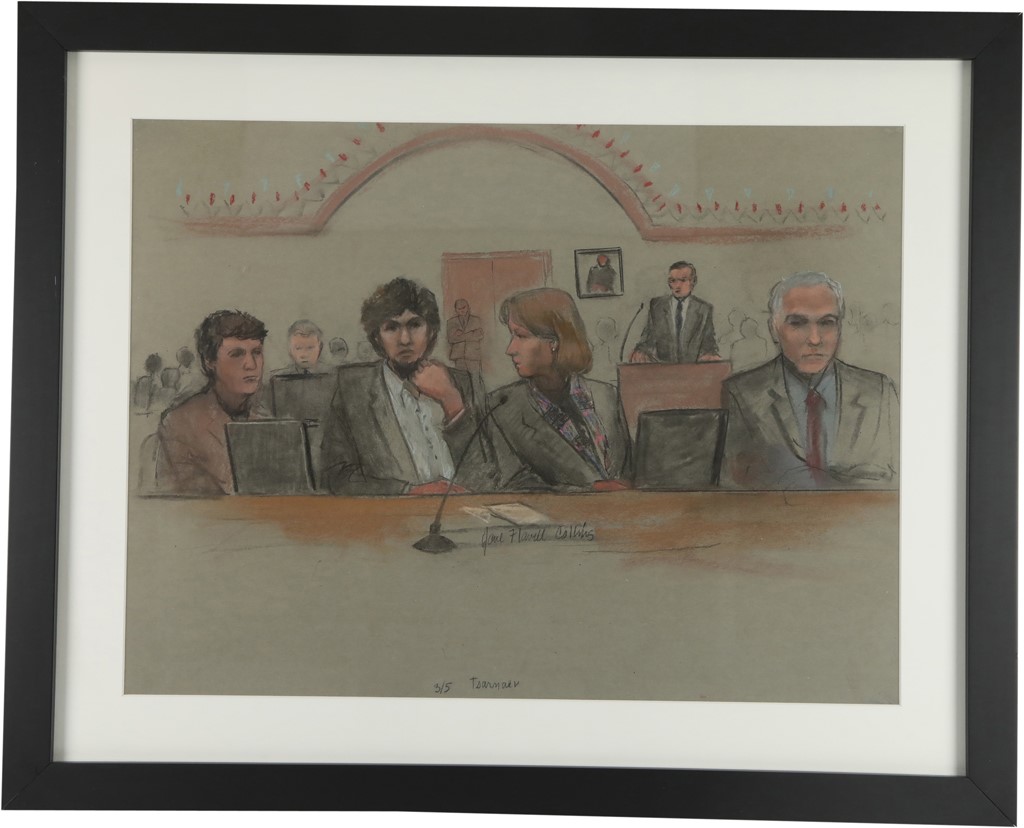 - "Boston Bomber" Trial Courtroom Sketch by Jane Collins