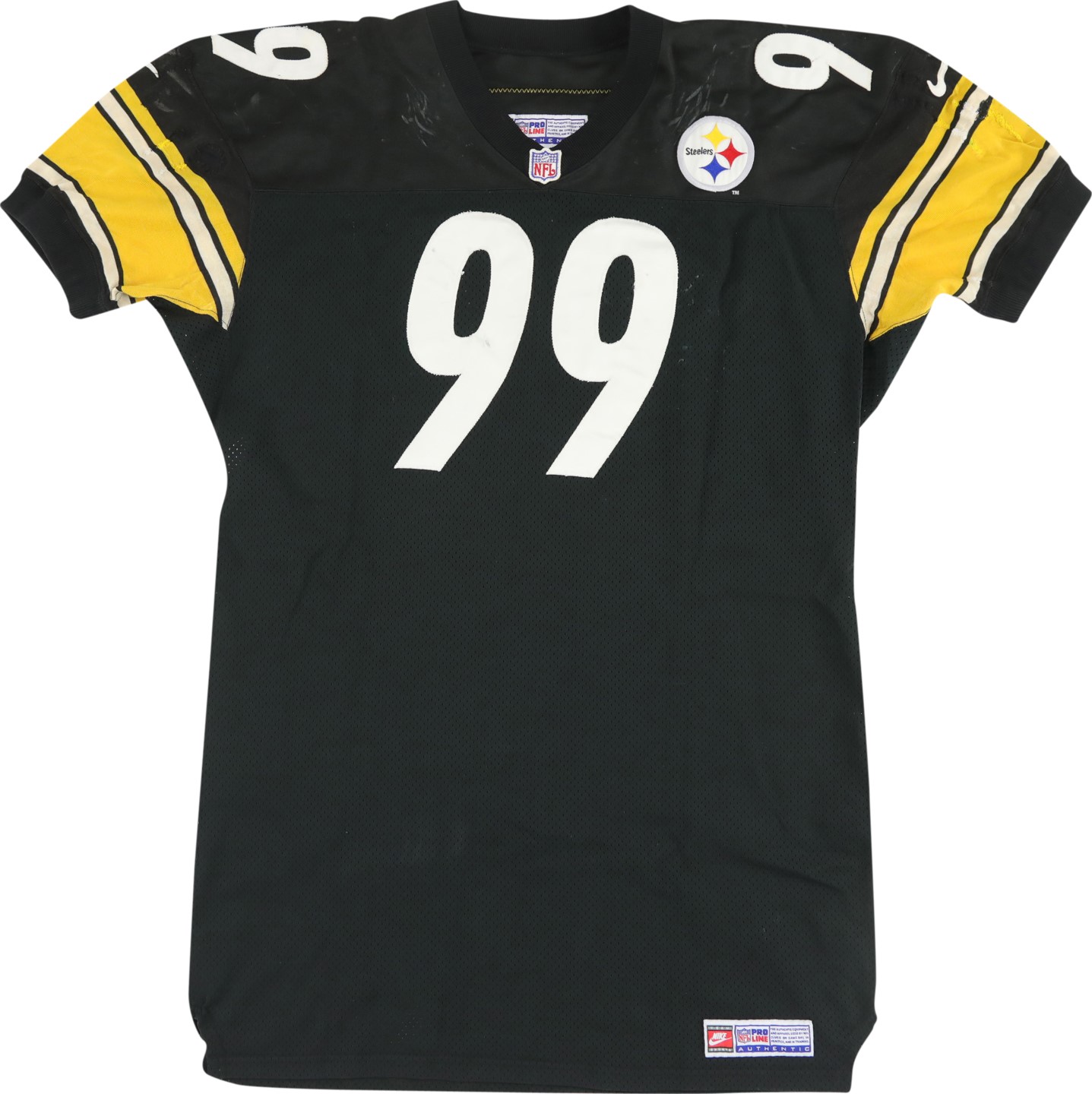 1998 Levon Kirkland Game Worn Pittsburgh Steelers Jersey (Photo-Matched to Four Games)