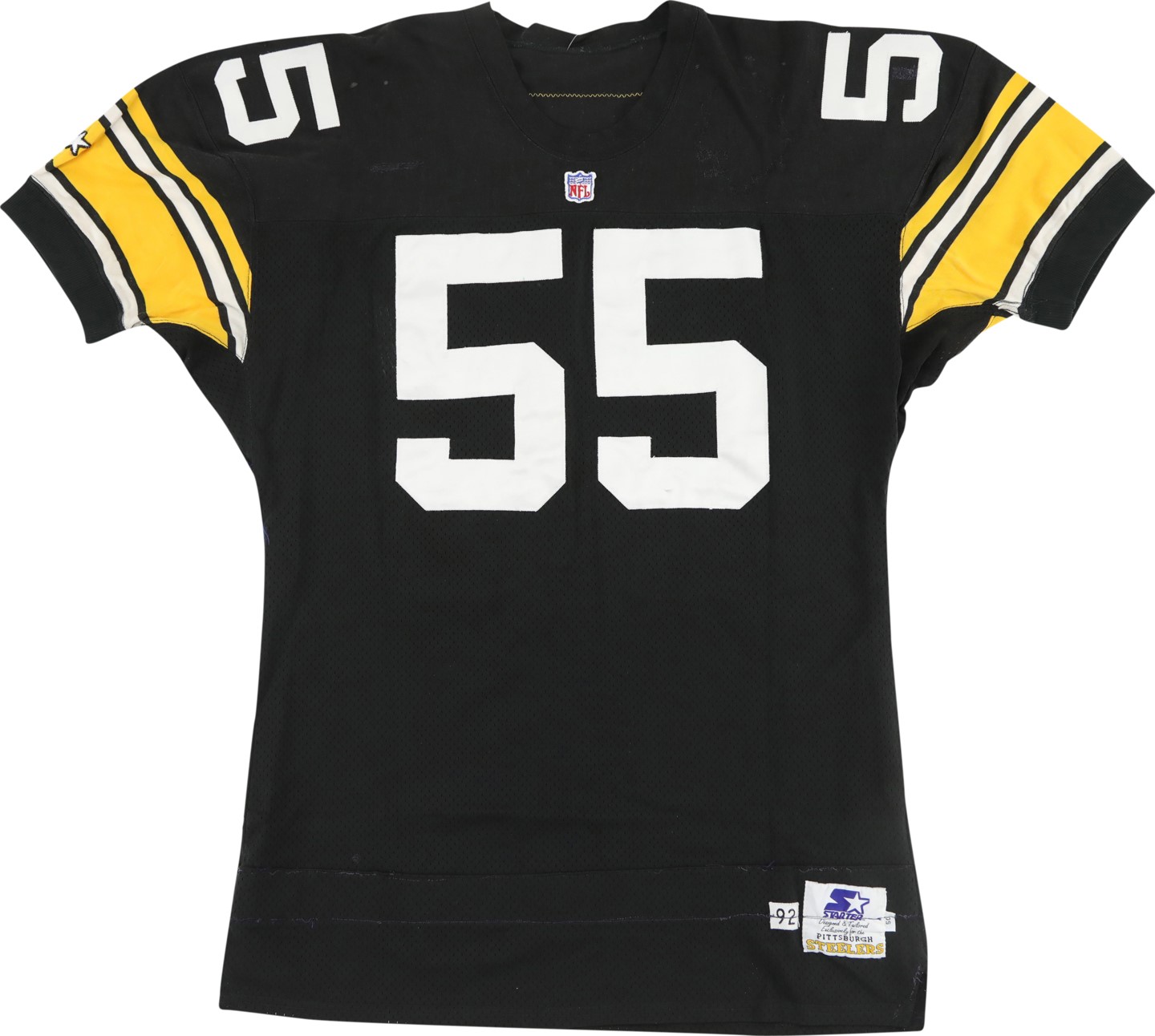 - 1992 Jerry Olsavsky Game Worn Pittsburgh Steelers Jersey