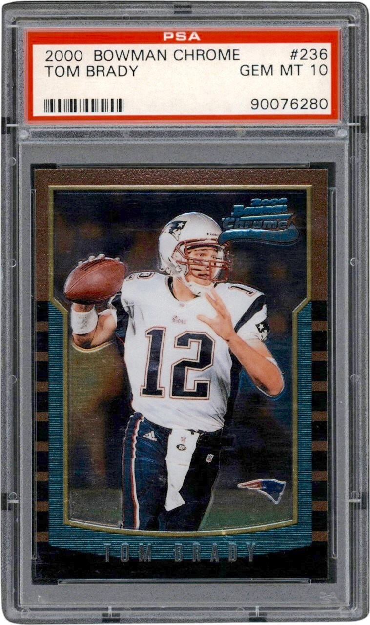 - 2000 Bowman Chrome #236 Tom Brady Rookie PSA GEM MINT 10