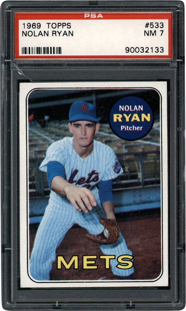 - 1969 Topps #533 Nolan Ryan PSA NM 7