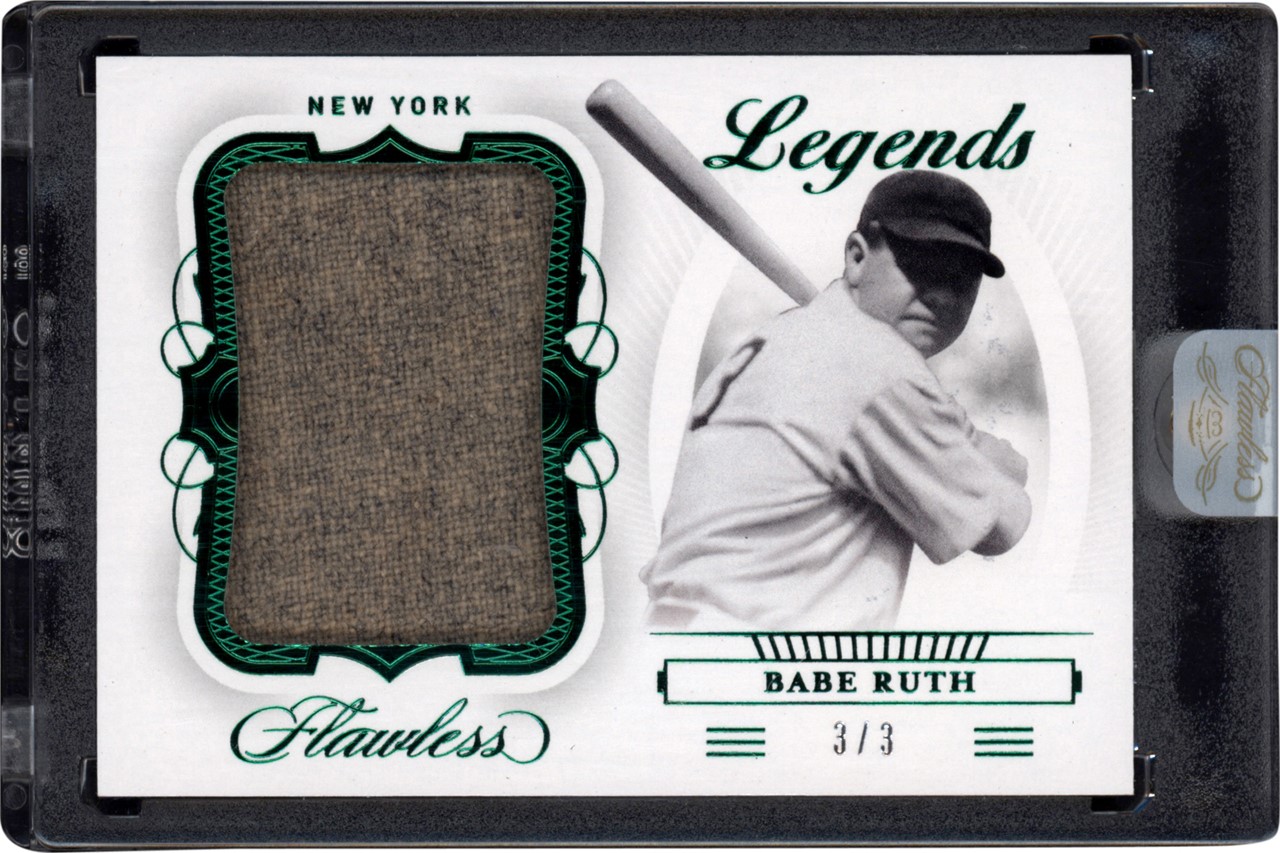 2020 Flawless Legends Babe Ruth Game Worn Jumbo Jersey Card 3/3