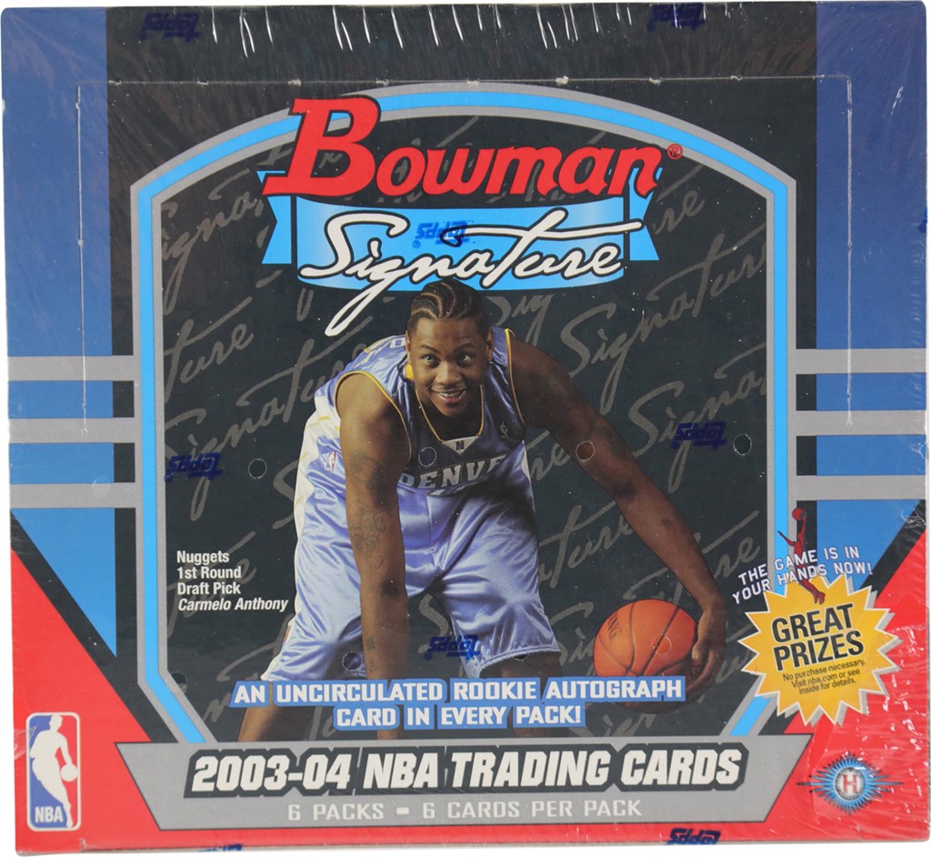 - 2003-2004 Bowman Signature Basketball Factory Sealed Unopened Hobby Box - LeBron James Rookie Year