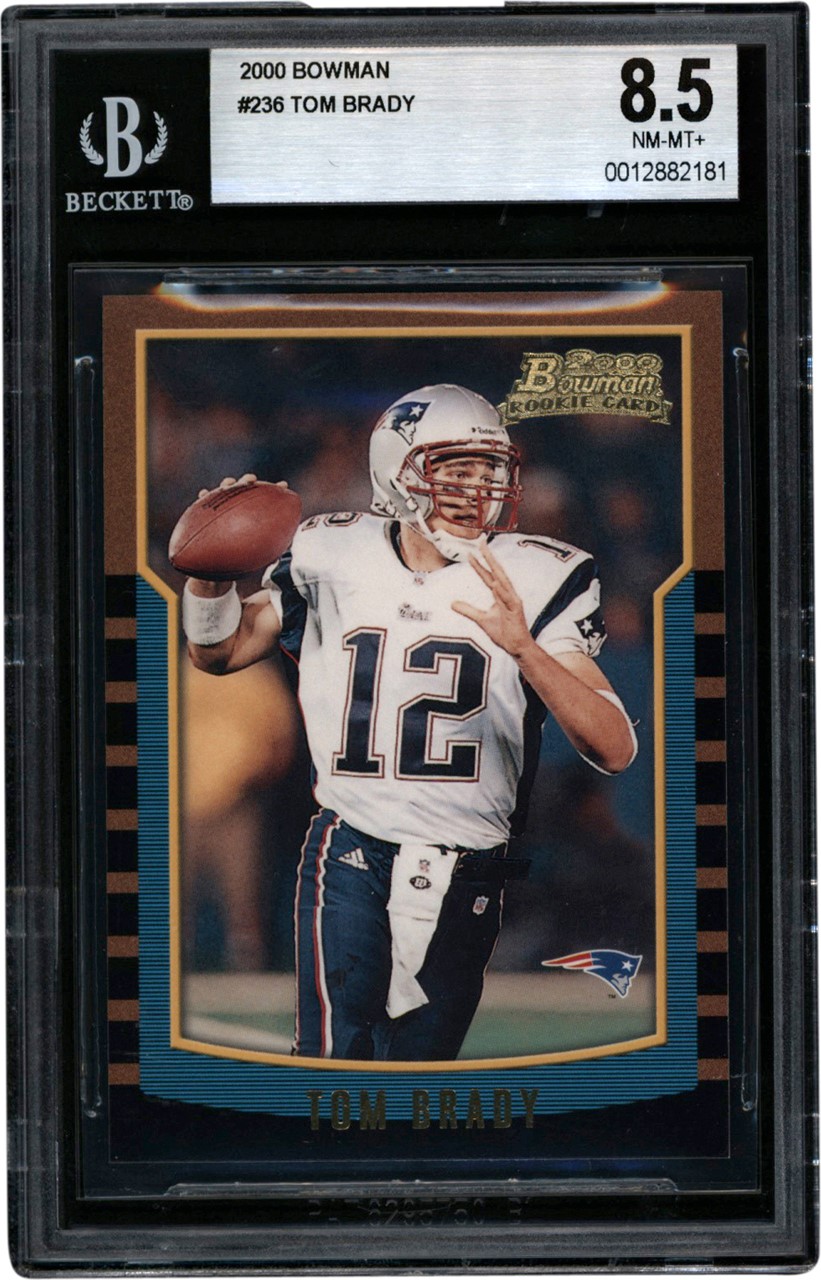 - 2000 Bowman #236 Tom Brady Rookie BGSNM-MT+ 8.5