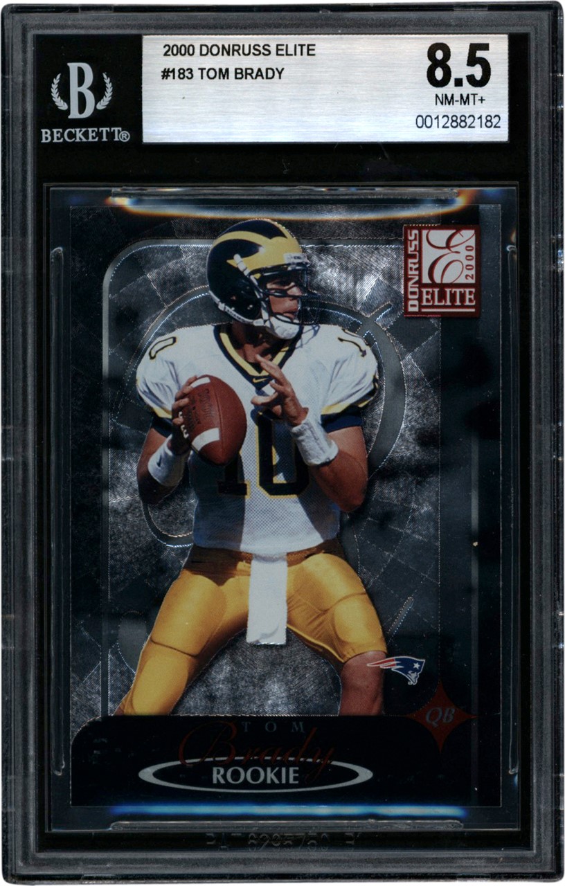 Modern Sports Cards - 2000 Donruss Elite #183 Tom Brady Rookie 1930/2000 BGS NM-MT+ 8.5