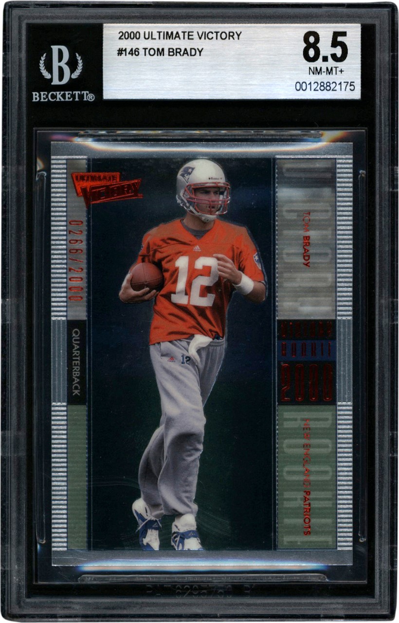 Modern Sports Cards - 2000 Ultimate Victory #146 Tom Brady Rookie 266/2000 BGS NM-MT+ 8.5