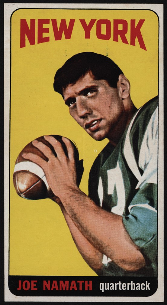 Football Cards - ** #122 Topps 1965 Joe Namath Rookie Card