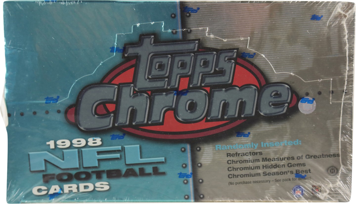 Modern Sports Cards - 1998 Topps Chrome Football Unopened Hobby Box - Peyton Manning Rookie Year