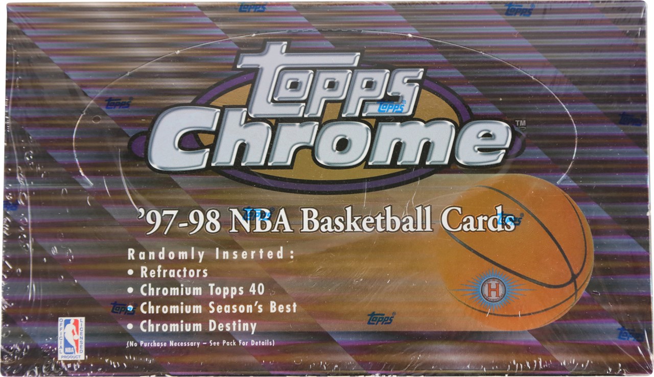 - 1997-1998 Topps Chrome Basketball Unopened Hobby Box