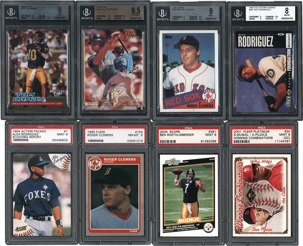 - 1990s-Present Multi-Sports Graded Collection with Tom Brady Rookie (12)