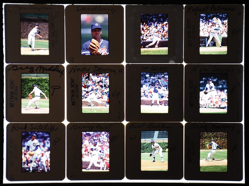 Baseball Memorabilia - 1980s-2000 Chicago Cubs Original Slides from Donruss Photographer (11,000+)