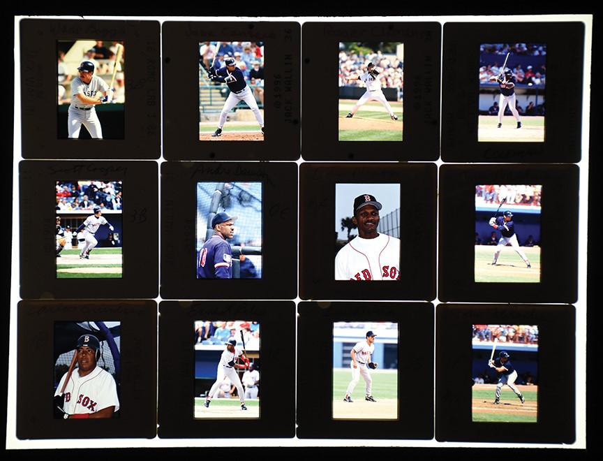 Baseball Memorabilia - 1980s-2000 Boston Red Sox Original Slides from Donruss Photographer (5500+)