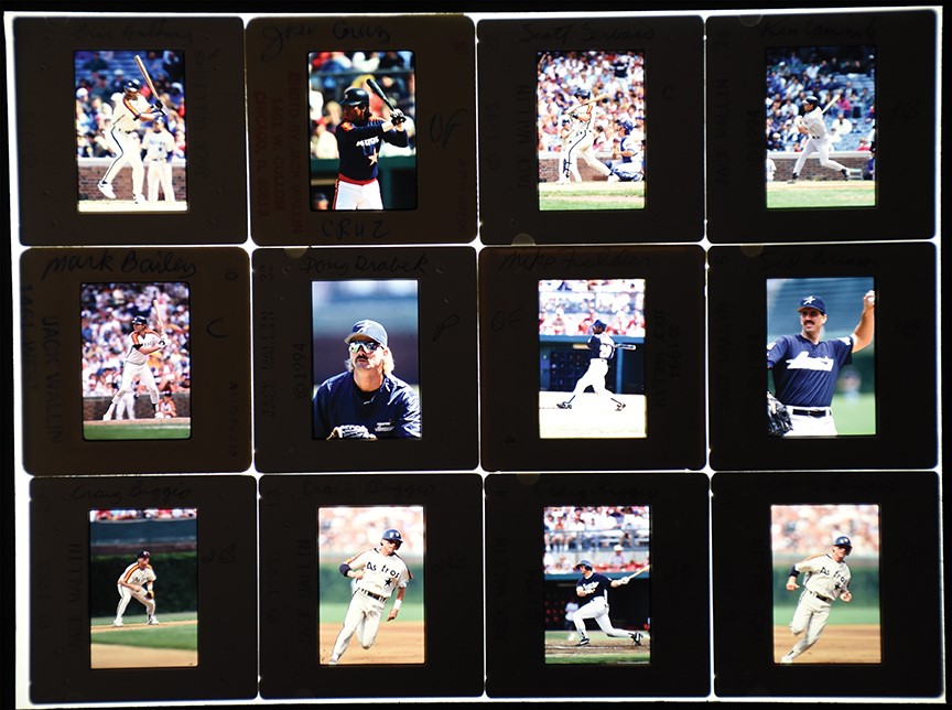 - 1980s-2000 Houston Astros Original Slides from Donruss Photographer (3500+)