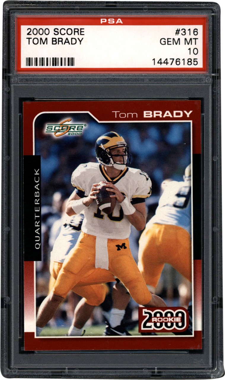 - 2000 Score #316 Tom Brady Rookie PSA GEM MINT 10